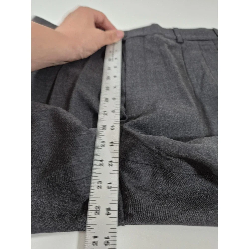 VTG John Alexander Dress Pants Mens 34x36 Gray Wool Pleated Classic USA Formal